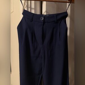 Princess Polly Navy Blue Trousers
